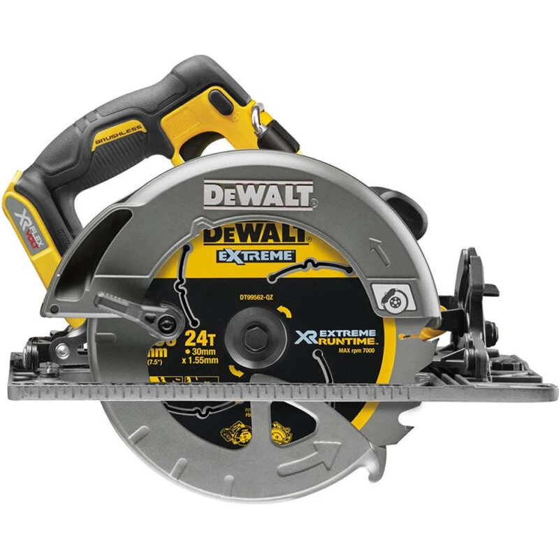 DeWalt DCS579T2 XR FlexVolt rundsav 54V 190 mm, 2 batterier