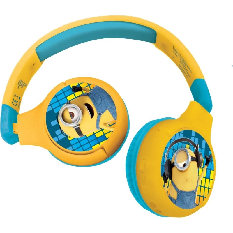 Lexibook Minions 2-i-1 Bluetooth høretelefoner med jack