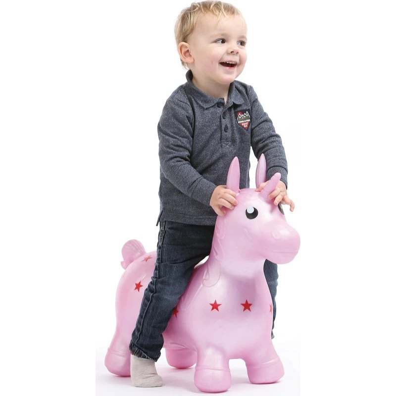 Ludi Hoppedyr Enhjørning – Lyserød, 10+ måneder