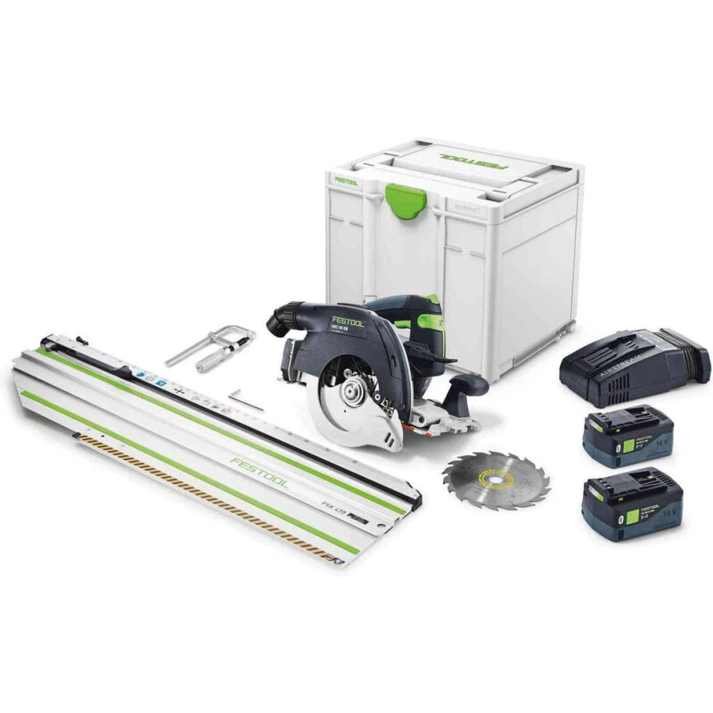 Festool Akku rundsav HKC 55 5,0 EBI-Set FSK 420 SYS³