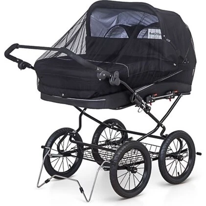 TRILLE Myggenet Sort Twin - til tvillingevogn