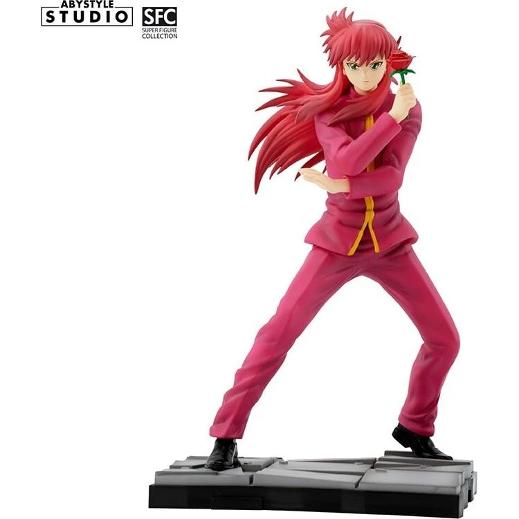 ABYstyle Yu Yu Hakusho Kurama-figur (lyserød med rose)