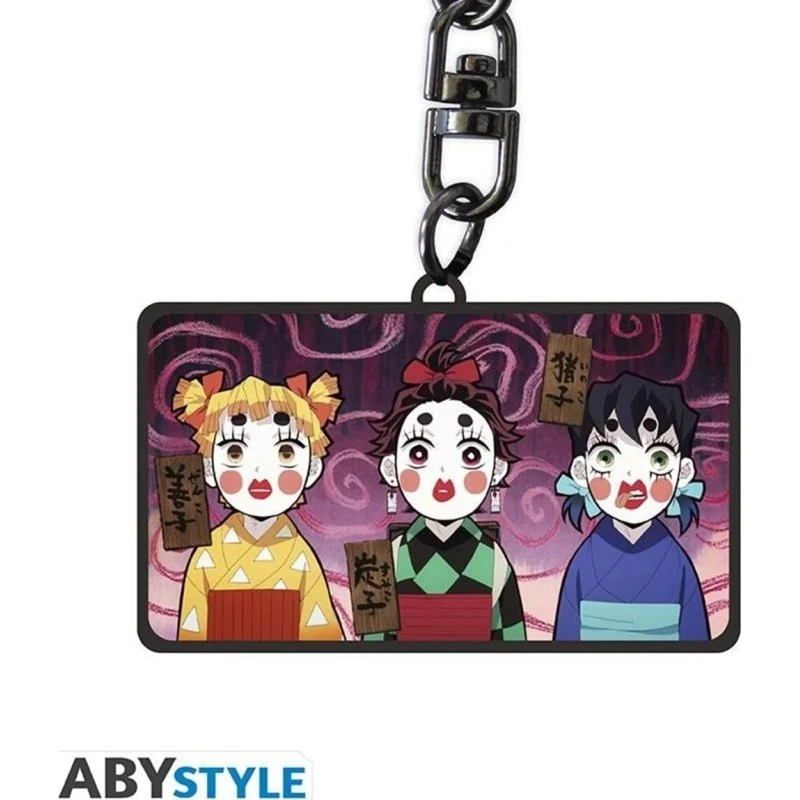 ABYstyle Demon Slayer nøglering – Sumiko, Zenko & Inoko