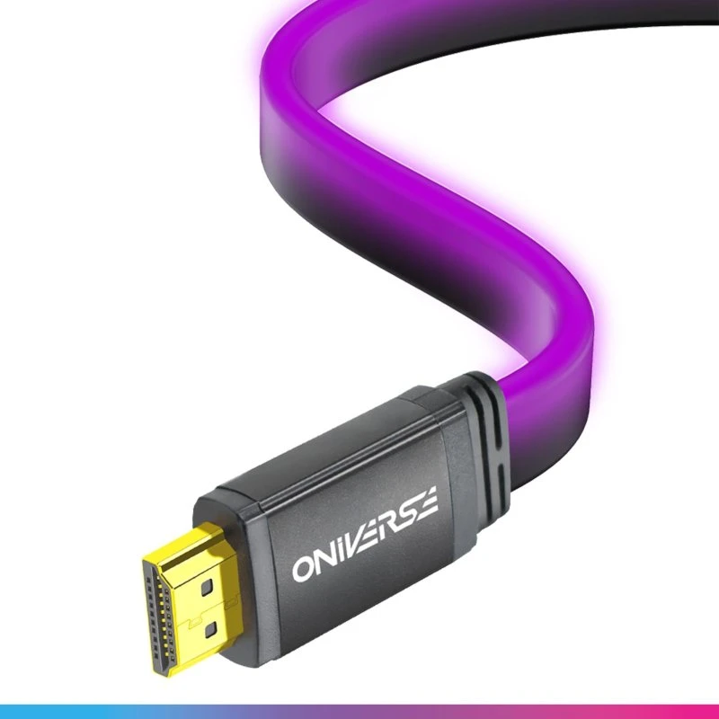 Oniverse HDMI LED-kabel 2 m 8K – Lilla