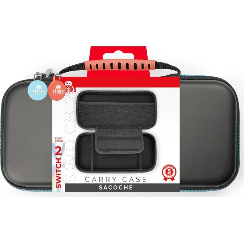 Trade Invaders SW2S002 Taske til Nintendo Switch / Switch 2 (Blå/Rød)