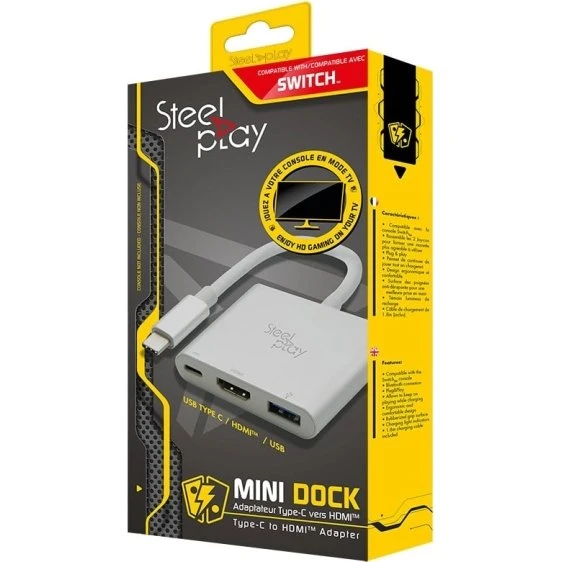 Steelplay Mini Dock USB-C/HDMI-adapter til Nintendo Switch & Mac