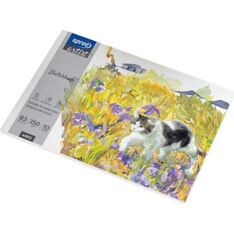 Spree Tegneblok B3 500x350 mm 10 ark 350 g