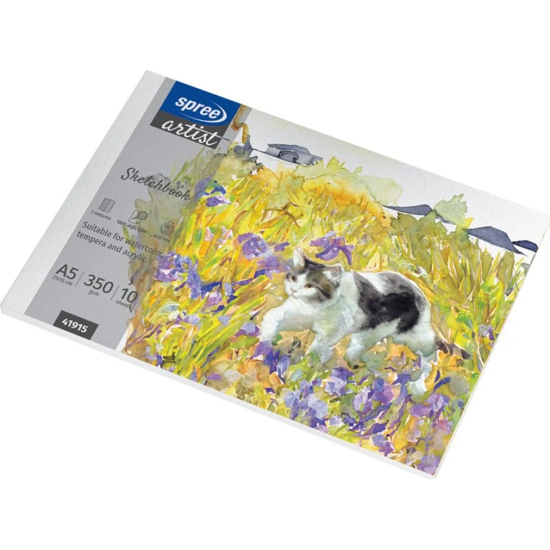 Spree Tegneblok A5 210x150 mm – 10 ark, 350 g