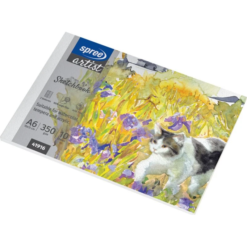 Spree Tegneblok A6 150×100 mm 10 ark 350 g