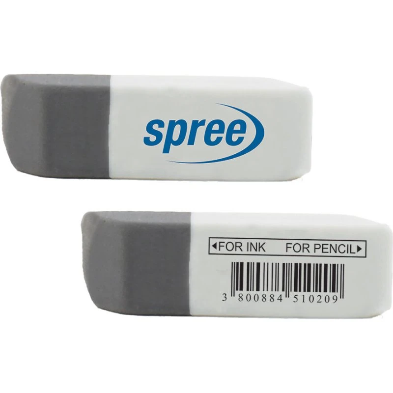 SPREE 2-i-1 viskelæder til blæk og blyant, 36 stk.