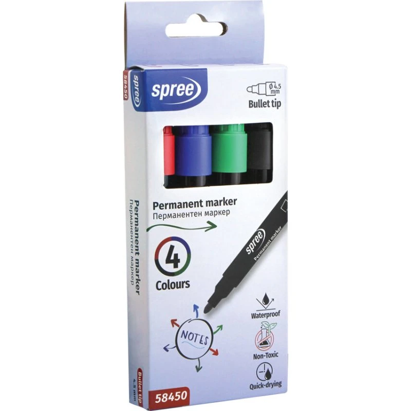 Permanente tusser - 4 farver