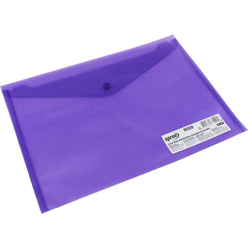 Spree Plastkonvolutter C4 klar lilla, 12 stk