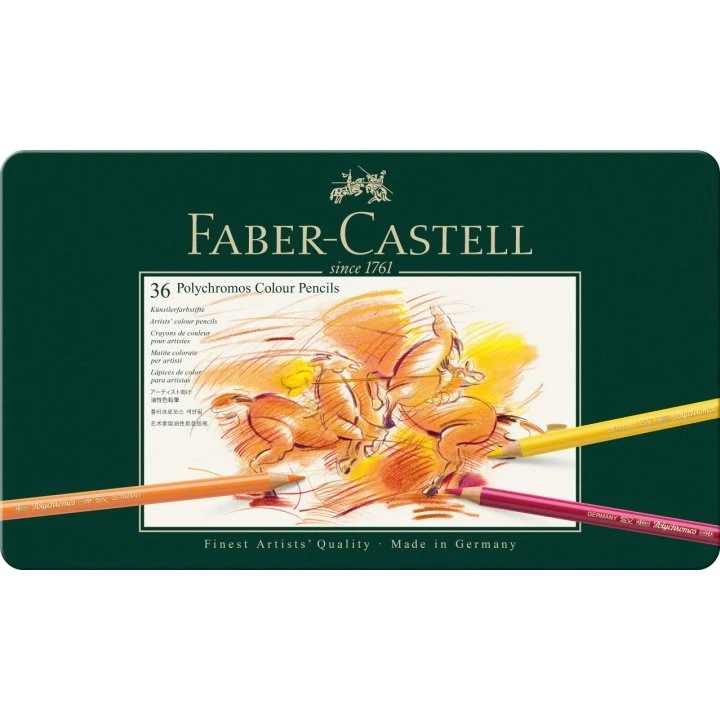 Faber-Castell Polychromos farveblyanter 36 stk (metaldåse)