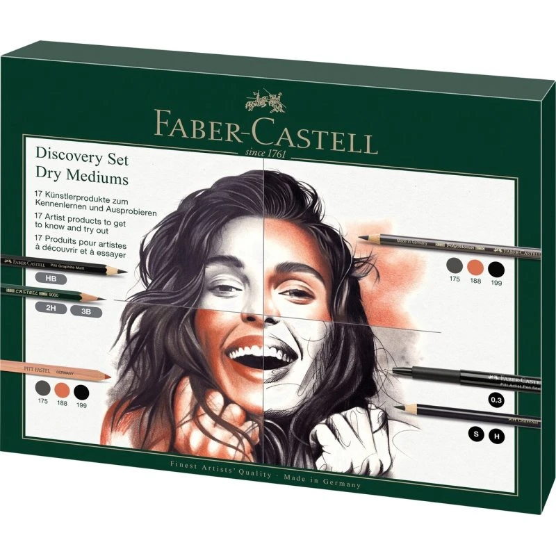 Faber-Castell Discovery tørmaterialesæt, 17 dele