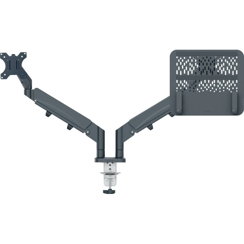 Leitz Ergo dual monitor- og laptop-arm, mørkegrå