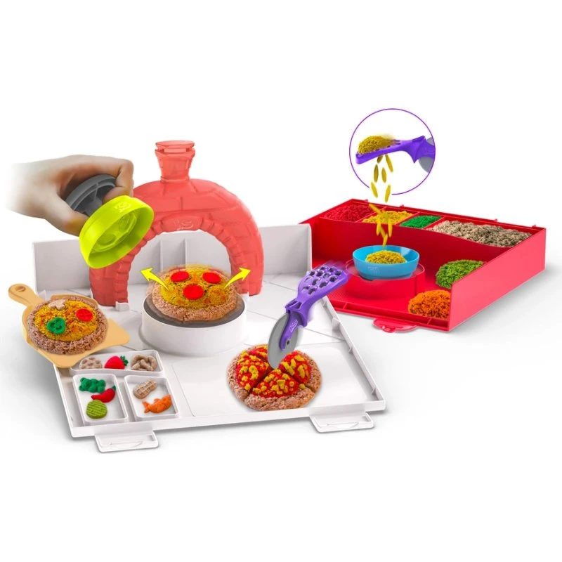 Kinetic Sand Squish Pizza - legeæt 452 g