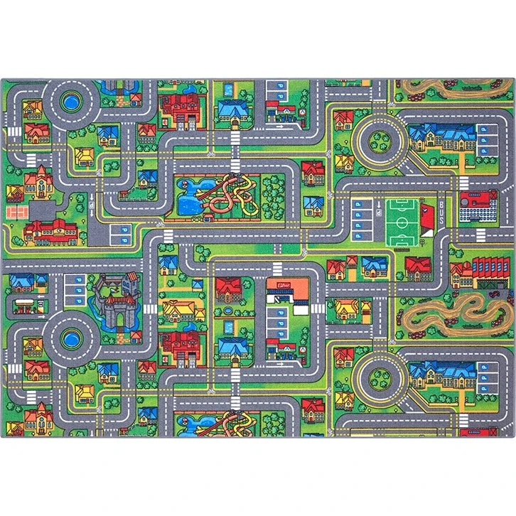 Rebel Roads Legetæppe - Byvejbane 140 x 200 cm