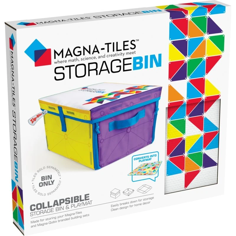 Magna-Tiles Opbevaringskasse og Legetæppe, foldbar 31,7×27,9×20,3 cm
