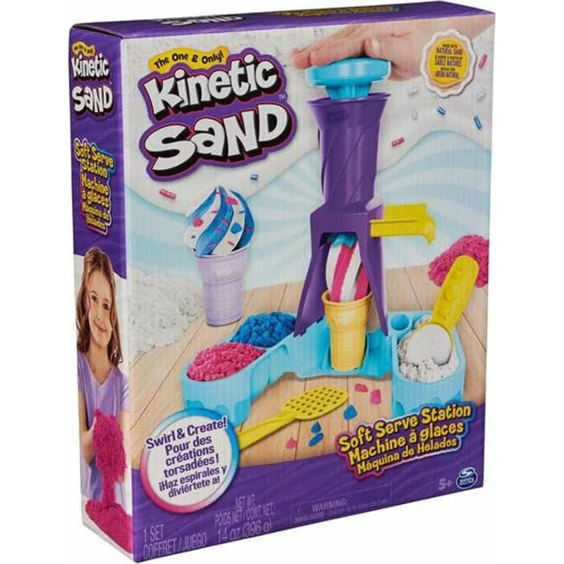 Spin Master Kinetic Sand Soft Serve Station – 396 g