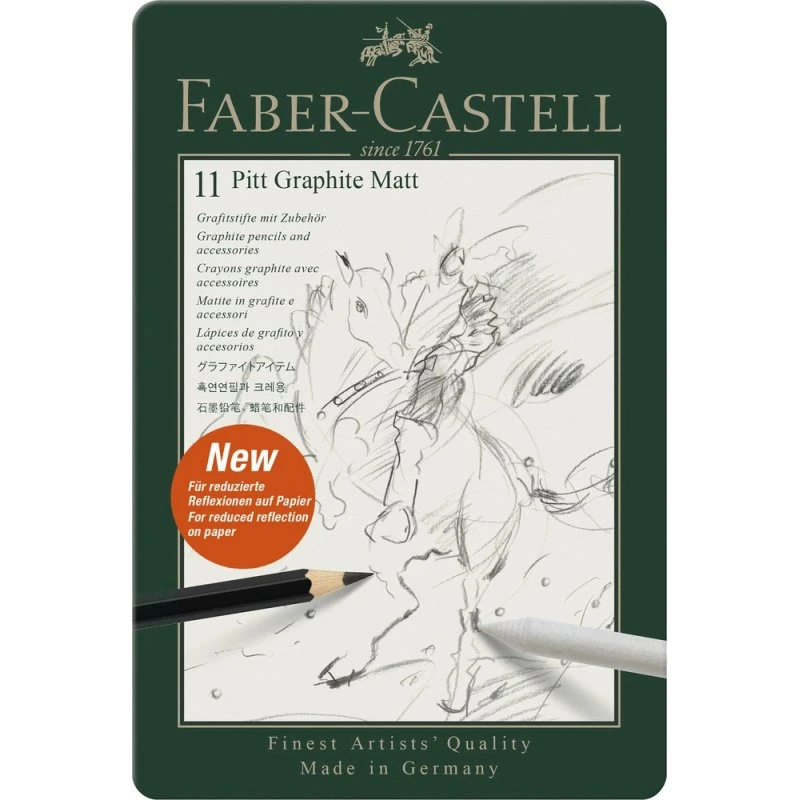 Faber-Castell Pitt Graphite Matt 11-pak i metalæske