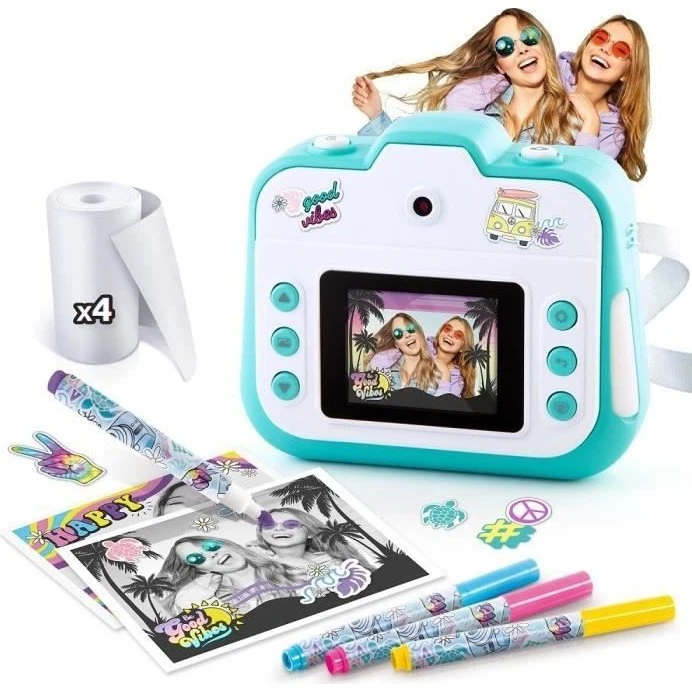 CANAL TOYS CLK 001 3-i-1 Instantkamera, blå