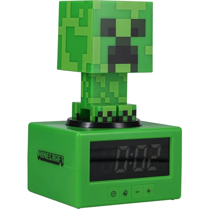 Paladone Creeper Icon Vækkeur 16 cm – Grøn