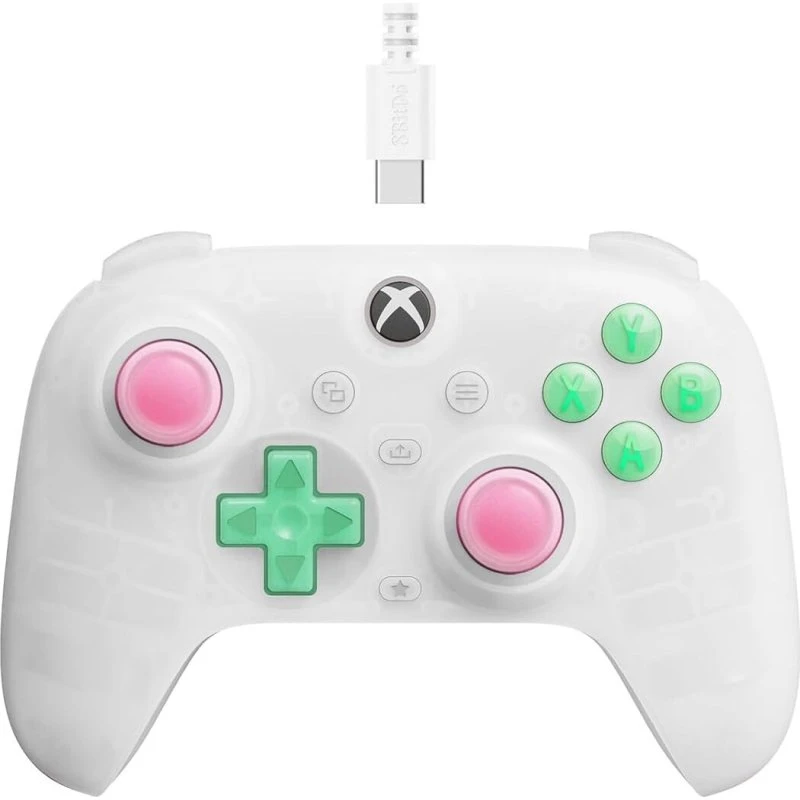 8BitDo Ultimate Mini Wired Xbox-controller Clear White