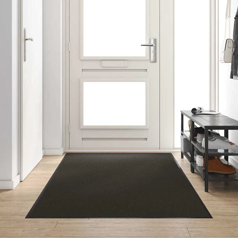 vidaXL Dørmåtte Sort 120 x 300 cm - Polypropylen/Vinyl