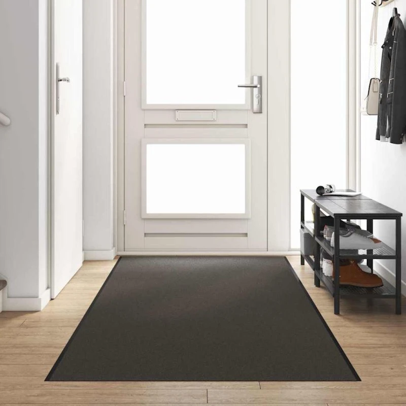 vidaXL Dørmåtte 120 x 350 cm - Anthracit/Sort, Polypropylen
