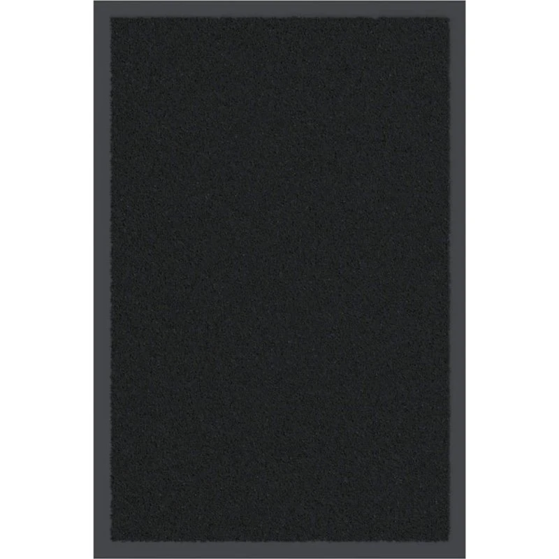 Dørmåtte 115x200 cm – Sort, robust indgangsmåtte