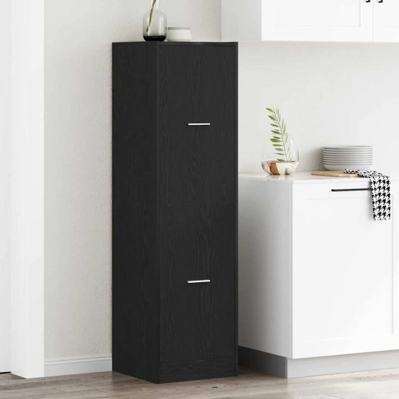 vidaXL Apoteker Kabinet Sort eg 40 x 41 x 144,5 cm