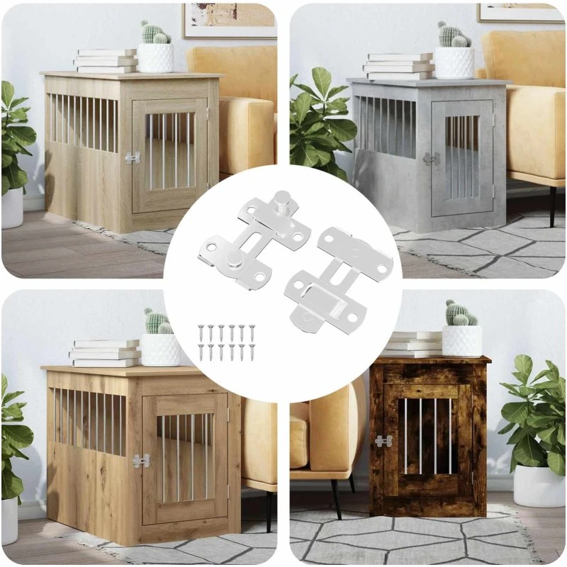 vidaXL Dørklinke 2 stk Sølv 70 x 8 mm Stål