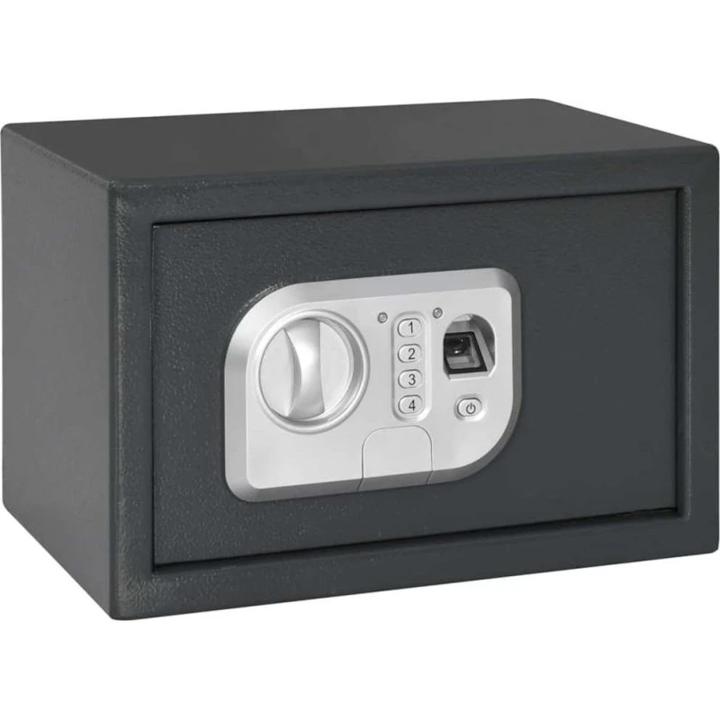 vidaXL Digital værdiboks med elektronisk lås, mørkegrå 31x20x20 cm