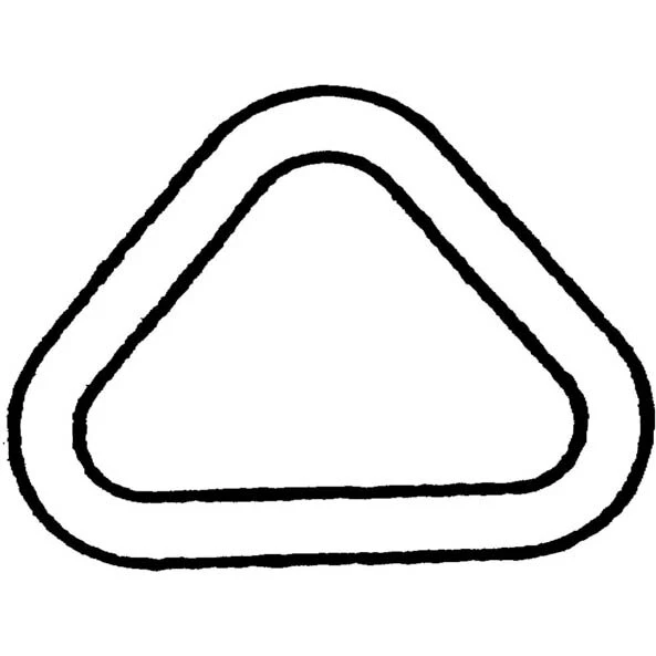 Wichard Triangel 6 mm – 316L rustfrit stål til 50 mm webbing