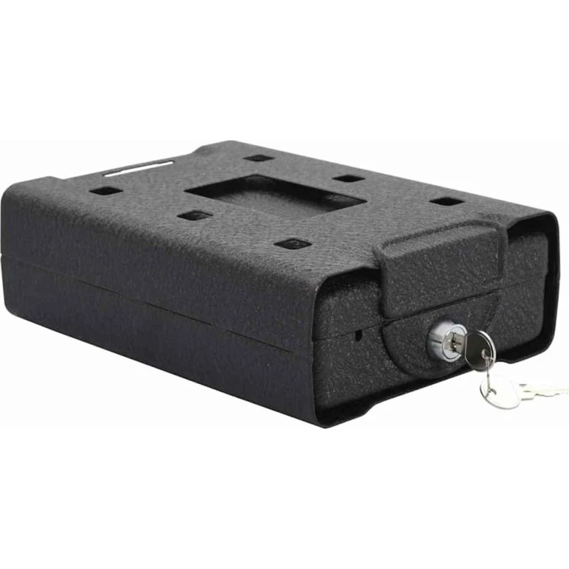 vidaXL Bil Safe med lås - sort 22 x 16 x 7 cm, stål
