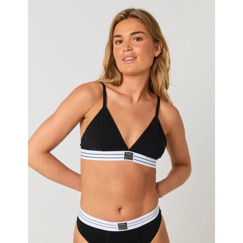 Björn Borg Original Triangle Bra - Sort, økologisk bomuld