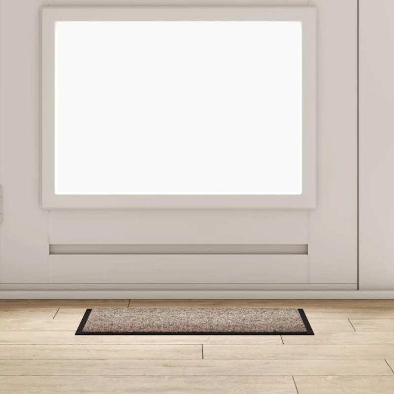 vidaXL Dørmåtte Teddy Beige 60x40x1,2 cm