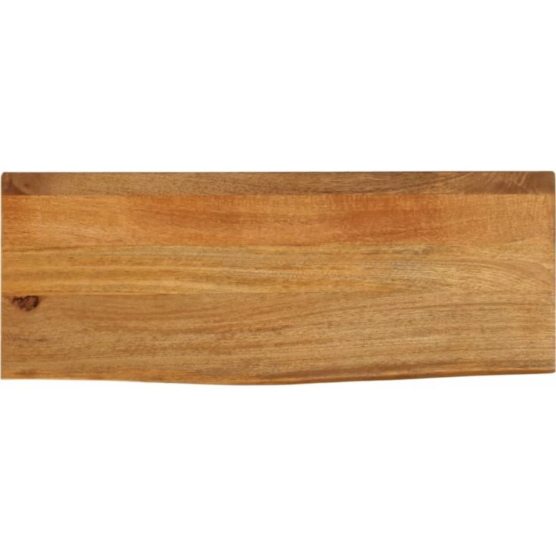 vidaXL bordplade 90x20x2,5 cm massivt mangotræ, naturlig kant
