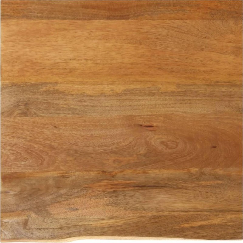 Mangotræ 60x60x2,5 cm bordplade med naturlig kant