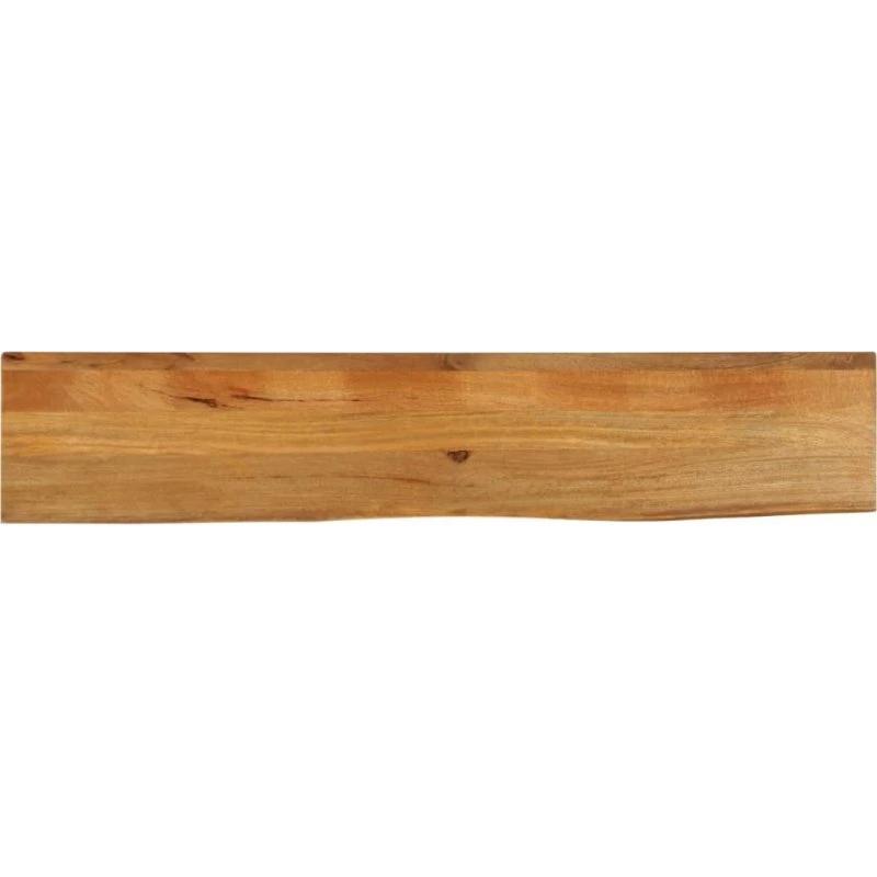 Mangotræ bordplade 160x20x3,8 cm – naturlig kant