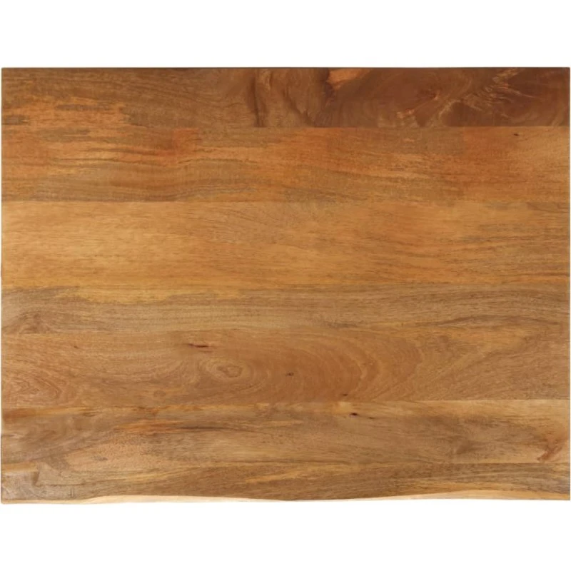 vidaXL bordplade i massivt mangotræ 110x80x3,8 cm, naturlig kant