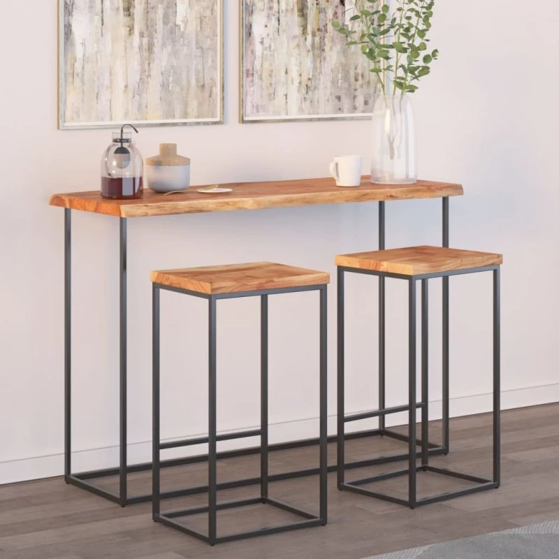 vidaXL bordplade 110x40x2,5 cm i massivt akacietræ