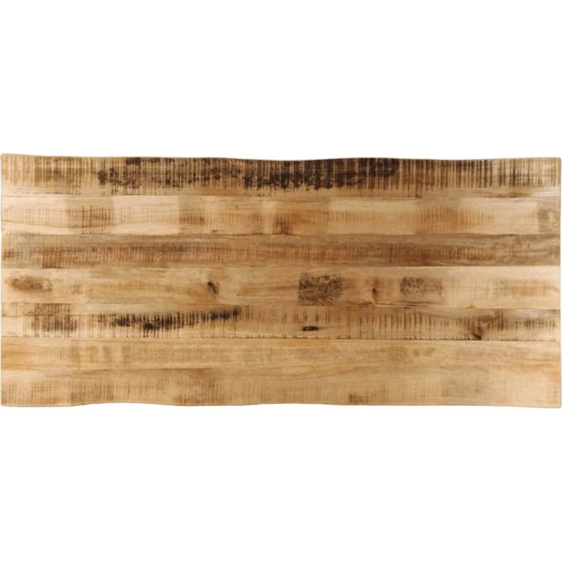 vidaXL bordplade 140x60x2,5 cm mangotræ naturlig kant