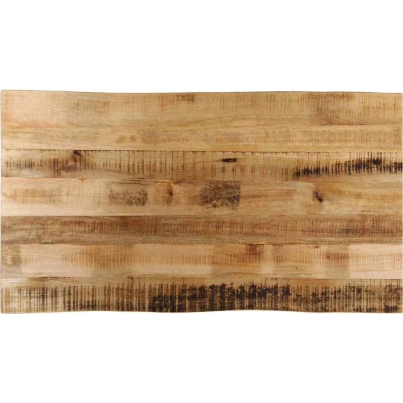 vidaXL bordplade 100x60x3,8 cm massivt mangotræ, naturlig kant