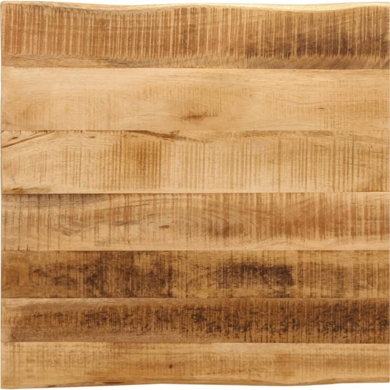 vidaXL bordplade 80x80x3,8 cm i massivt mangotræ, naturlig kant