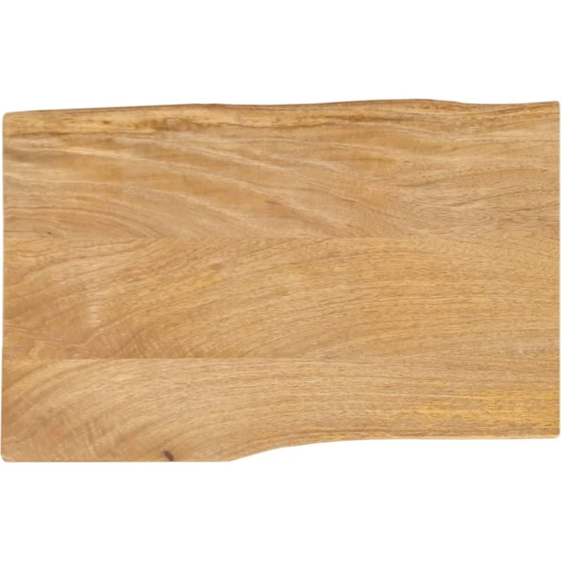 vidaXL bordplade 50x40x2,5 cm massivt mangotræ, naturlig kant