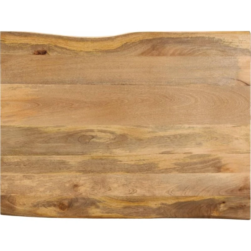 vidaXL bordplade 90x80x3,8 cm massivt mangotræ, naturlig kant