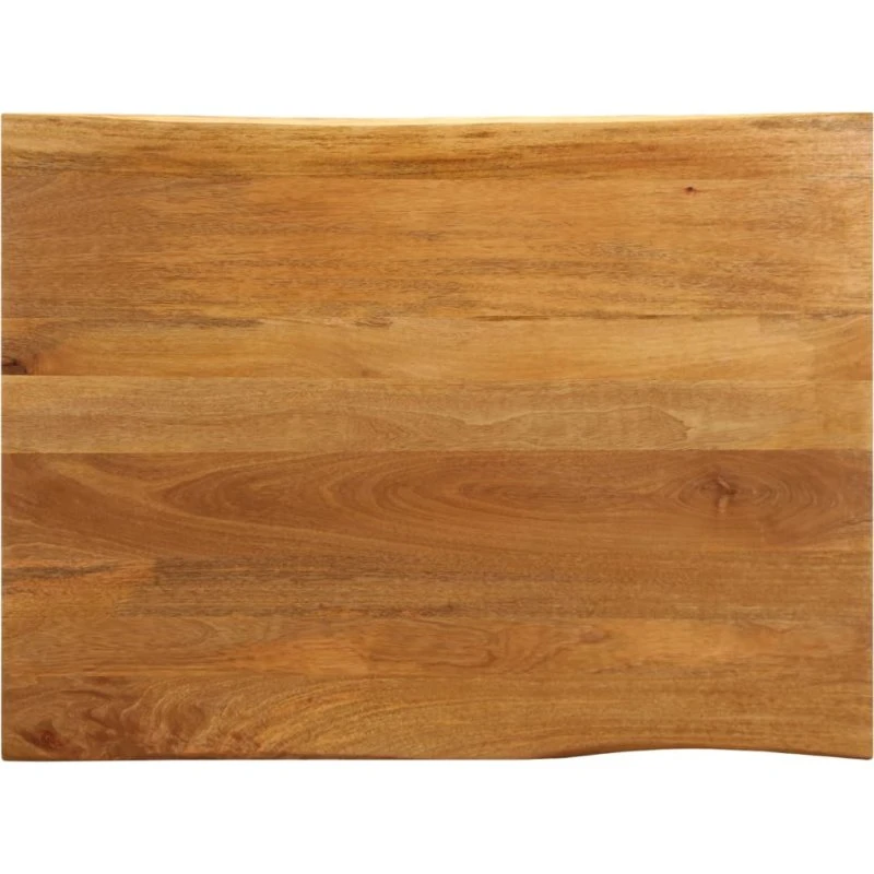 vidaXL bordplade i massivt mangotræ 90x80x2,5 cm, naturlig kant