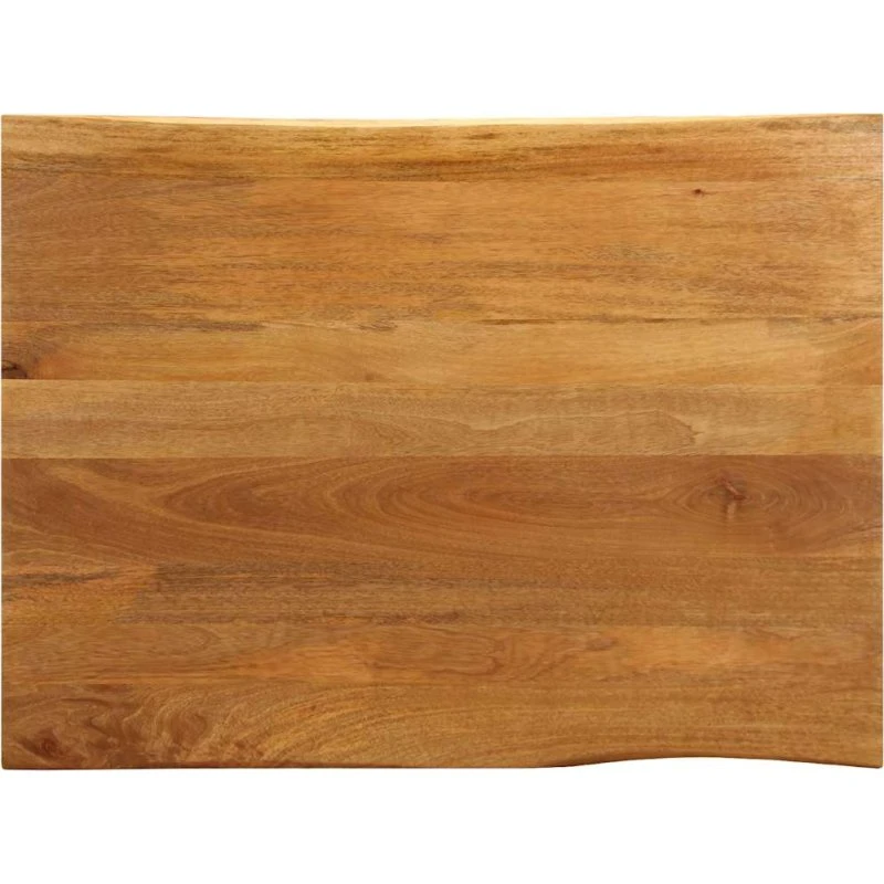 vidaXL bordplade 110x80x2,5 cm i massivt mangotræ med naturlig kant