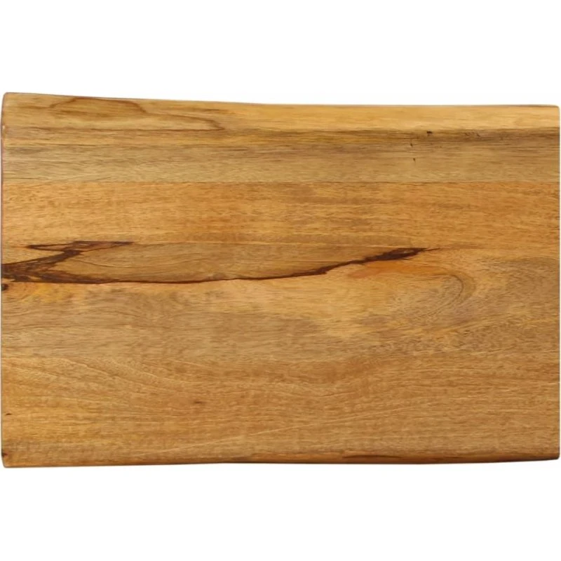 Bordplade 60×40×3,8 cm – massivt mangotræ med naturlig kant